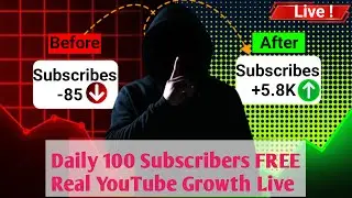 🔴Daily 100 Subscribers FREE Real YouTube Growth Live @bappontechassam