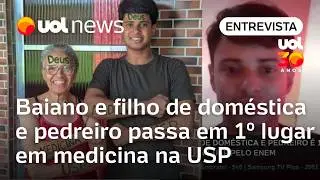 Jovem baiano filho de doméstica e pedreiro é 1º colocado em medicina na USP pelo Enem: 'Surreal'