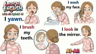 Good Morning English ☀️ | Daily Routine Sentences for Beginners (A1&ndash;A2)