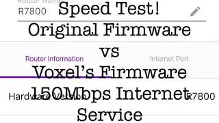 Original vs Custom Firmware Speed Test on The Netgear R7800 4XS Router