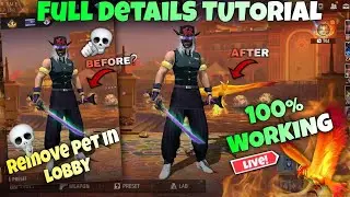 HOW TO REMOVE PET IN FREE FIRE | HIDE PET IN LOBBY | LOBBY ME SE PET KESE HATAYE  #freefire#lobbypet