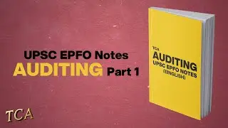 UPSC EPFO Notes | Auditing Part 1 | UPSC EPFO Exam Preparation | English