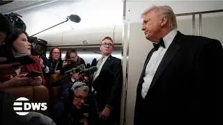 President Trump Speaks Aboard Air Force One Latest Remarks Ignite Global Headlines | DWS News | AC14