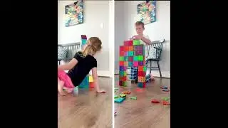 MAGNATILE CHALLENGE. WHO&rsquo;S GOING TO WIN?? #shorts #magnatiles