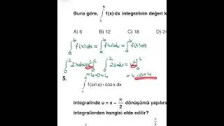 Belirli İntegralde Değişken Değiştirme Kullanımı (Sayfa 358)