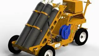 4 Bottle Nitrogen Cart Easy-Load