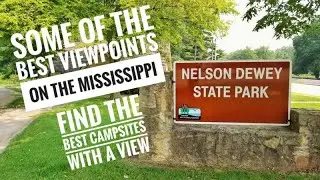 Walk in camp sites with the best river views of the Mississippi - Nelson Dewey State Park.