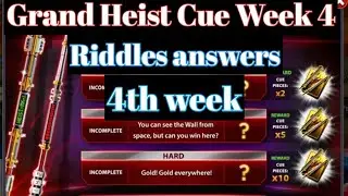 grand heist cue week 4 riddles answers | technical affairs |