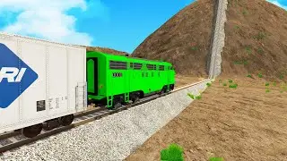 Trains vs Hill Climb &ndash; BeamNG.Drive