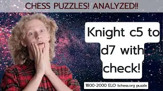 Knight c5 to d7 with check!