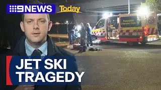 Teen killed, friend fighting for life after tragic jet ski accident | 9 News Australia