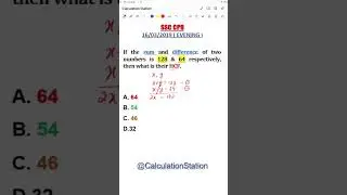 🔍 Crack SSC CPO: Simple HCF Question Solved Easily! 📚 #maths #ssccpo #mathshorts