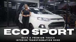 Ford EcoSport Luxury Interior Modification Custom Seat Covers & Premium Finish by carstylein_noida
