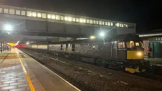 Class 33s, 60026, 37501 through Barrow U Soar and 33s at Leicester 20/12/2025