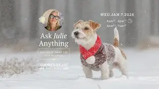 Ask Julie Anything About Pet Health- January 2026 Q & A Session