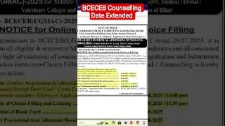 BCECEB Registration Date Extended | Registration Date Extended | Counselling | Latest Update News