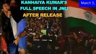 Kanhaiya Kumar FULL SPEECH at JNU After Release | JNUSU president