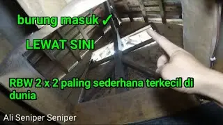 lubang masuk walet dan lubang terjun rbw 2 x 2 paling sederhana terkecil di dunia