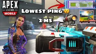 APEX LEGENDS MOBILE 2 ms ping 😵🇮🇳 Impossible PING ISSUE RESOLVED ?
