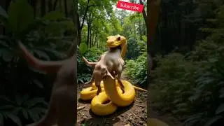 yellow python swallowed goat #yellow #python #goat #swallow #attack #music #rescue