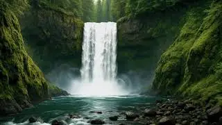 LIVE: Majestic 4K Waterfall | Relaxation & Deep Sleep | White Noise Room 4K