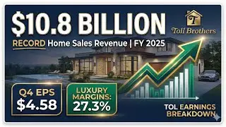 Отчет о доходах Toll Brothers (TOL) за 4 квартал и 2025 финансовый год: анализ рекордного года с ...