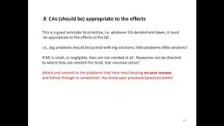 Non conformity & Corrective action part 2 IMK 316