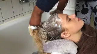 Relaxing Hair wash Massage