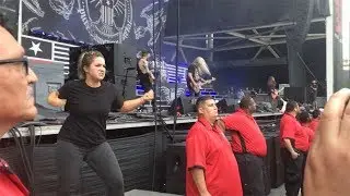 Passionate Sign Language Interpreter At Rock Gig