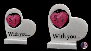 thermocol cutting heart shape showpiece thermocol craft ideas 2021 how to make art and craft ideas