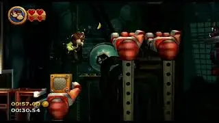[Donkey Kong Country Returns] 7-3 Handy Hazards &mdash; 44.65 (Shiny Gold Medal) [Guide]