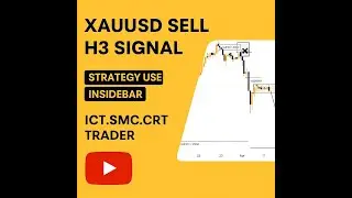 XAUUSD H3 SELL singnal | Inside Bar Strategy Explained | ICT SMC CRT Analysis ,,