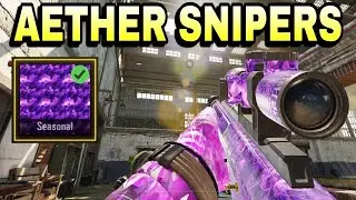 All Snipers with Aether Crystal camo (Sickle unlocked) CODM