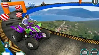 ATV Quad Bike Racing Mega Stunt 3D Simulator - GT Mega Ramp Motorbike Driving - Android GamePlay