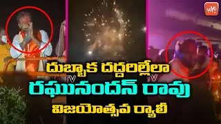 BJP Raghunandan Rao Grand Victory Celebrations In Dubbaka | Raghunandan Rao Speech | YOYO TV Channel