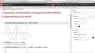 L5: Matrices in Wolfram Mathematica