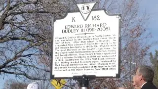 Edward Dudley historic marker unveiling and reception