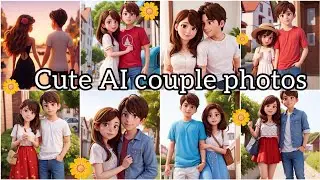 Cute AI cartoon couple photo🌸||for instagram dp or Whatsaap dp|| #youtubevideo #aiart #love #couple