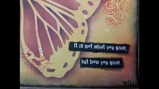Art Journal Pagina met Distress Oxide inkten
