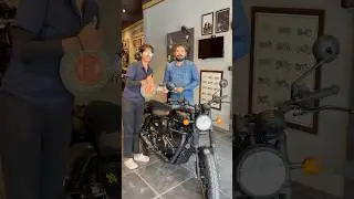 2025 Hunter 350 Graphite Grey delivery | first in INDIA royal enfield | out & about | #hunter350