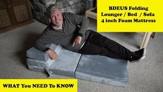 BDEUS Folding 4 inch Foam Mattress Lounger Guest Bed WHAT You Need To Know