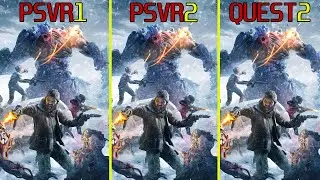 After the Fall - PSVR1 vs PSVR2 vs Meta Quest 2 Graphics Comparison