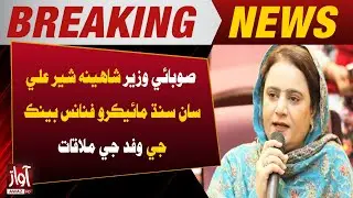Sindh Microfinance Bank Delegation Meets Provincial Minister Shaheena Sher Ali | Breaking News