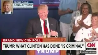 Donald Trump w/Jake Tapper; Hillary Clinton's 