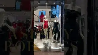 Fashion display trending #fashion #dress #digitalsignage #screen to showcase video #advertising #uk