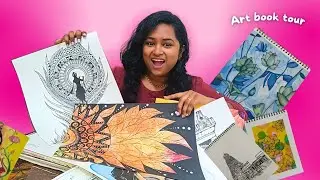 My art book tour , ivalo pen drawing collection ah ? Ep 22