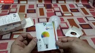 Syska 12-Watt B-22 Wi-Fi Enabled Smart LED Bulb Unboxing & Testing // The technoboy