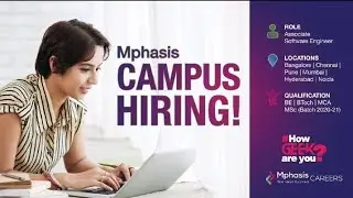 Mphasis Hiring 2020-21 as Trainee Associate Software Engineer | B.E/B.Tech Eligible Apply Now