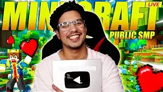 🔴MINECRAFT NEW Public SMP LIVE🌍CRACKED PUBLIC SMP 24/7 SERVER | JAVA + BEDROCK | Road to 16.9K #live