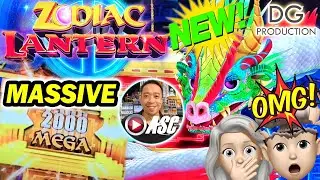 🤑Group Pull W/ @VegasAlbert NEW Zodiac Lantern Tiger Massive Bonus Win Slot Machine Las Vegas